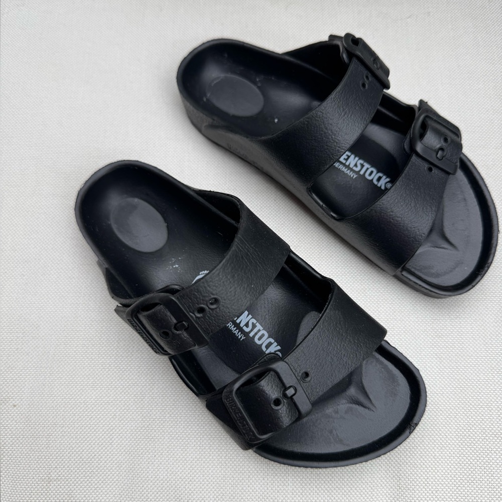 Birkenstock Black Two-Buckle EVA Slide Sandals